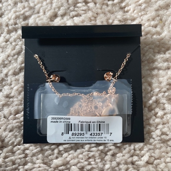 Coach Rose Gold Necklace and Earring Set - Picture 2 of 3